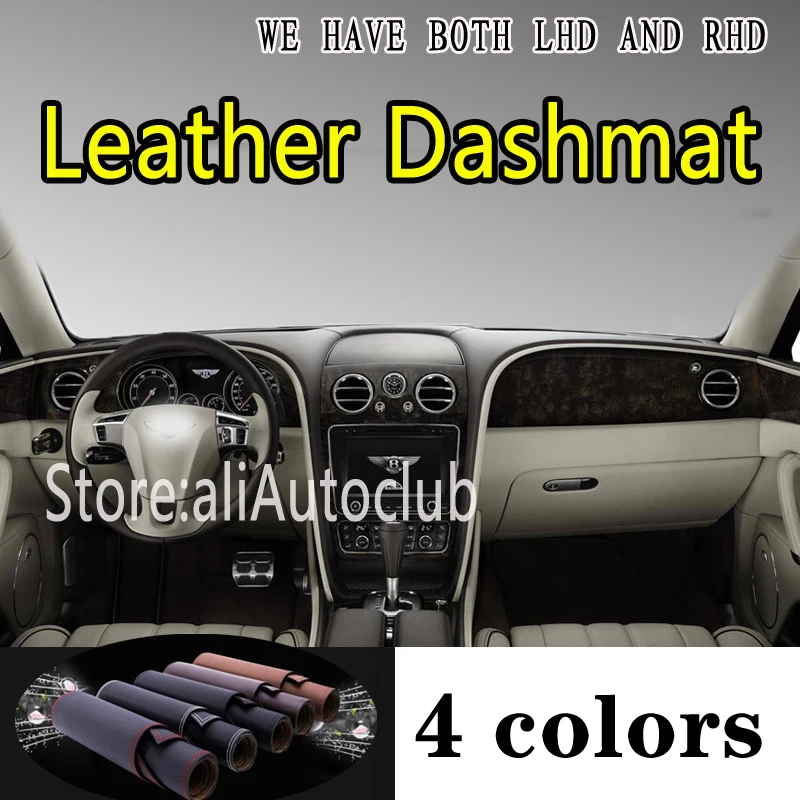 

Pu Leather Dashmat Suede Dashboard Cover Pad Dash Mat Car Accessories for Bentley Continental Gt Flying Spur V8 W12 3w 2003-2017
