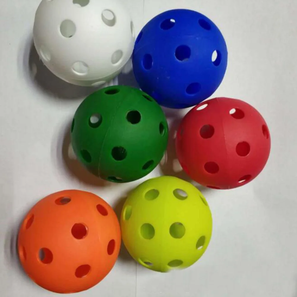 

10pcs Golf Ball Plastic Hollow Out Golf Practice Training Sports Balls Outdoor Practice Golf Training Aids Golf Accessories