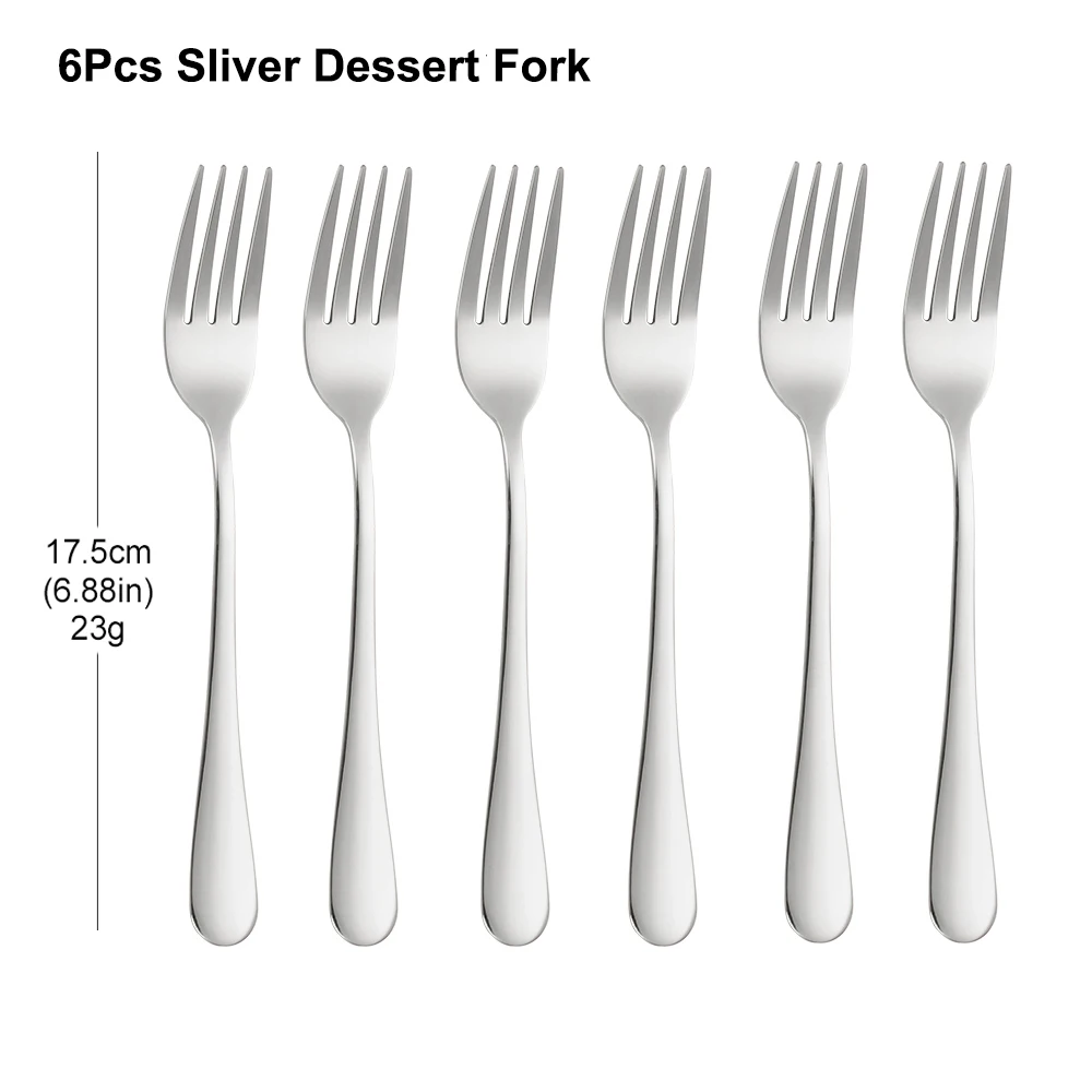 TD HOME Золотые десертные вилки из нержавеющей стали