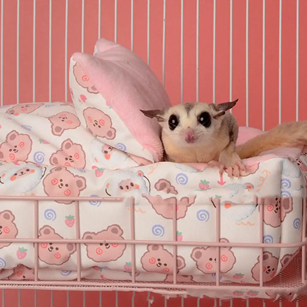 

[ READY STOCK ] Portable Sleeping Nest Anti-biting Warm Cave Cage Accessories For Squirrel Mouse Hedgehog Hamster