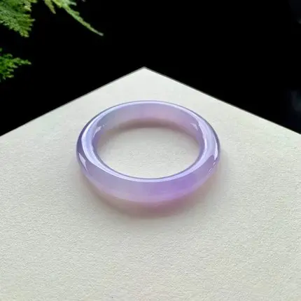 

Natural Light Purple Burmese Emerald 54mm-64mm Bracelet Elegant Princess Jewelry Best Gift for Mom and Girlfriend