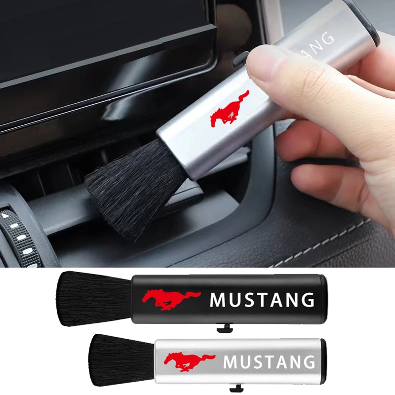 

Car Air Conditioner Air Outlet Cleaning Small Soft Brush for Ford Mustang 2005 2006 2007 2008 2009 GT Guitar Eleanor Pickguard