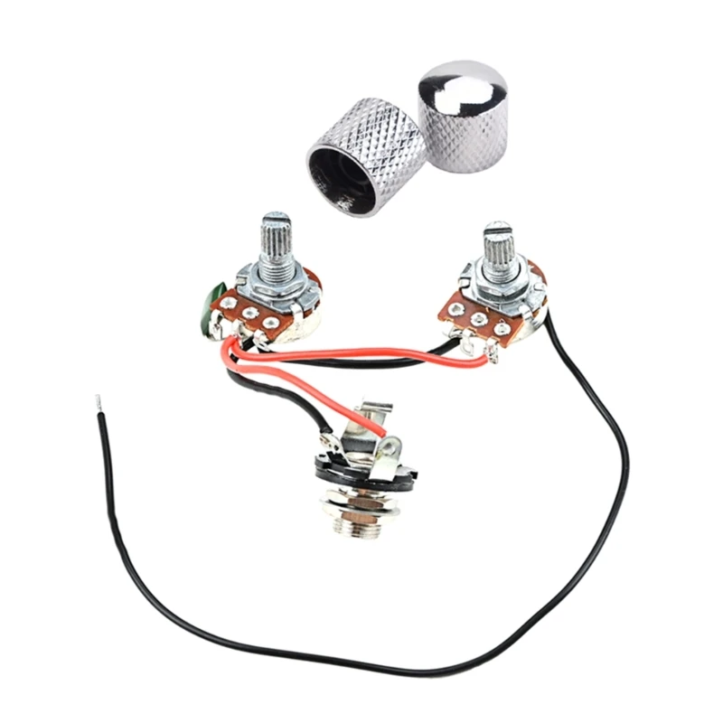 

Рукоятки управления 1 громкостью 1 тоном, 3-ходовой переключатель 500K, горшки, электрическая гитара, быстрая замена с разъемом 2, ручки H053