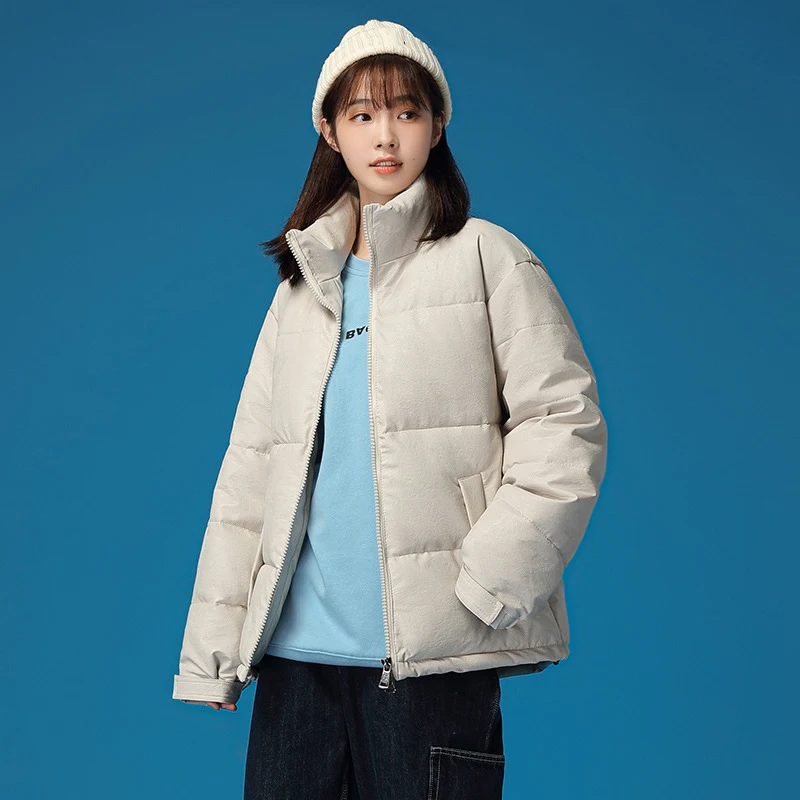 4XL Plus Size Pu Leather Women Winter Coat 2022 New Trend Warm Loose Cropped Padded Jacket Waterproof Fashion Female Puffer Coat