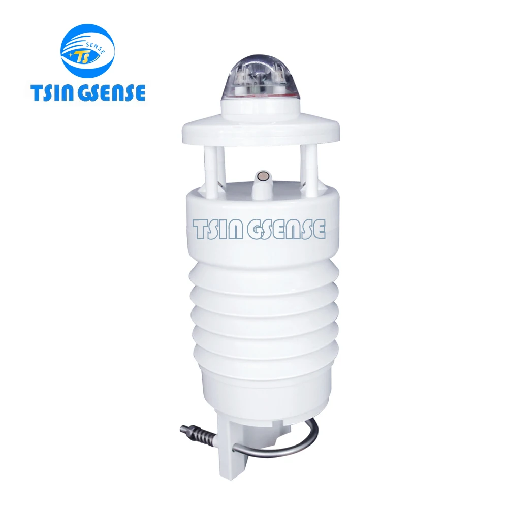 

WDS307 Integrated PM2.5 PM10 and noise sensor and radiation rainfall weather sensor for smart city smart lamp pole