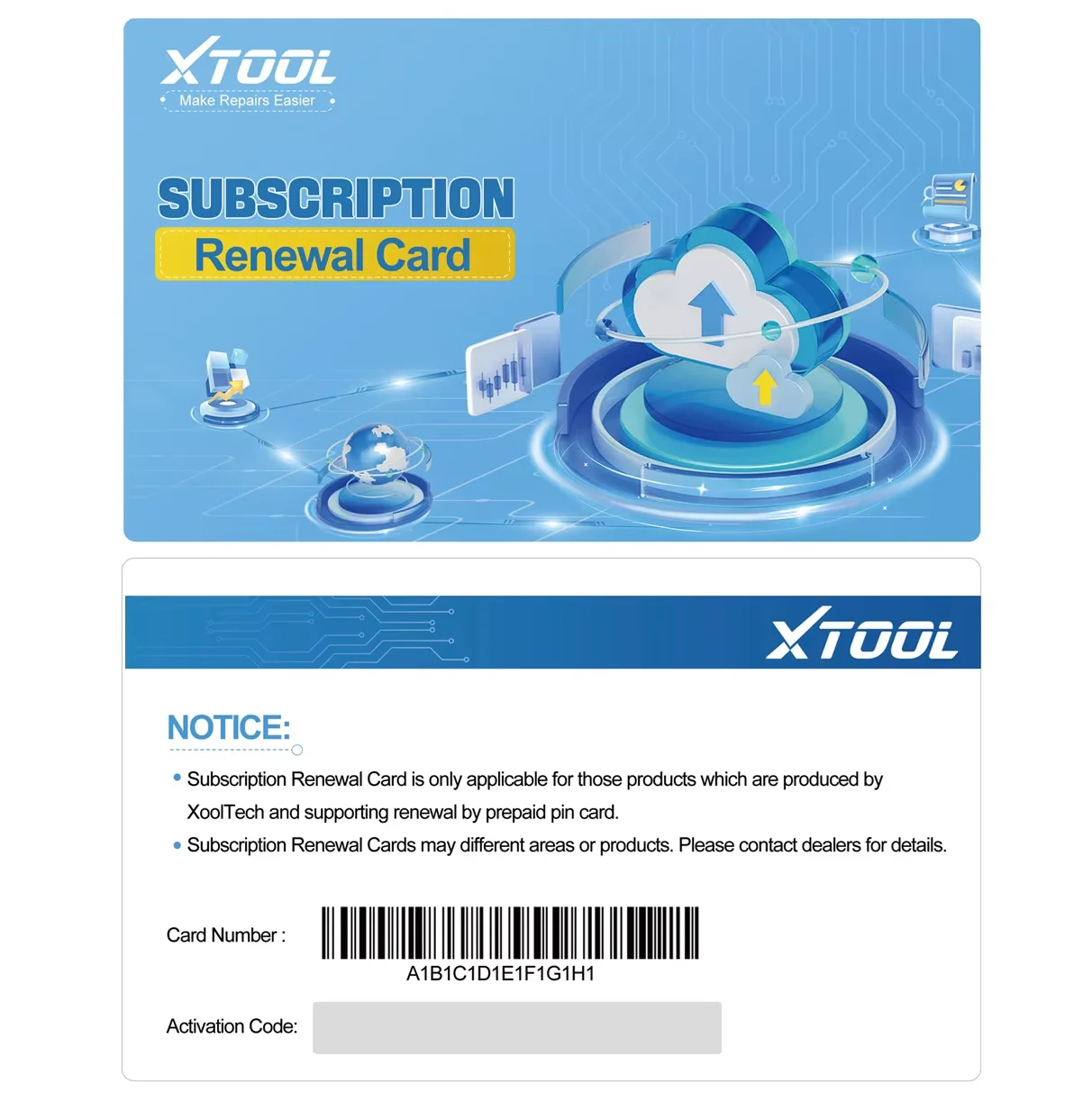 Фото Официальная лицензия на обновление XTOOL для моделей D7, D8S, D9S, D9SPro, IP900, IP900S, IP919, IP919PRO, A80PRO, A30PRO. Стоимость обновления на один год. №3