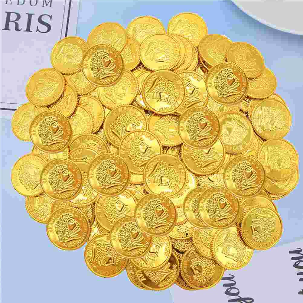 

100pcs Pirate Accessories For Kids for Kids Pirate Theme Birthday Party Supplies Golden