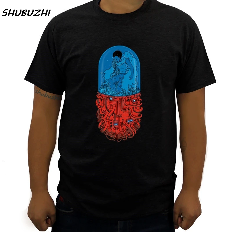 

Japan Anime Akira men T Shirt Tetsuo Kaneda Neo Tokyo Tee Man Cool Fashion Short Sleeves Mens Designer cotton tshirt