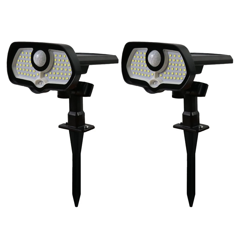 

Уличные точечные светильники на солнечной батарее, водонепроницаемый регулируемый светильник для ландшафта, для двора, дорожек, сада, 2 шт.