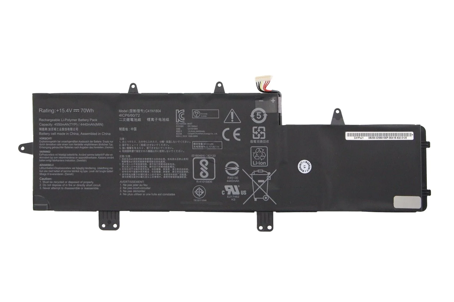 15 4 В 70 Вт H C41N1804 0B200-02980 Аккумулятор для ноутбука ASUS ZenBook Pro 14 UX450 UX450FD UX450FDX-8265 UX480