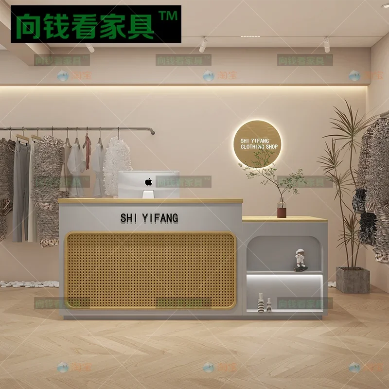 Спа Роскошная стойка для стойки регистрации Современная парикмахерская Подиум