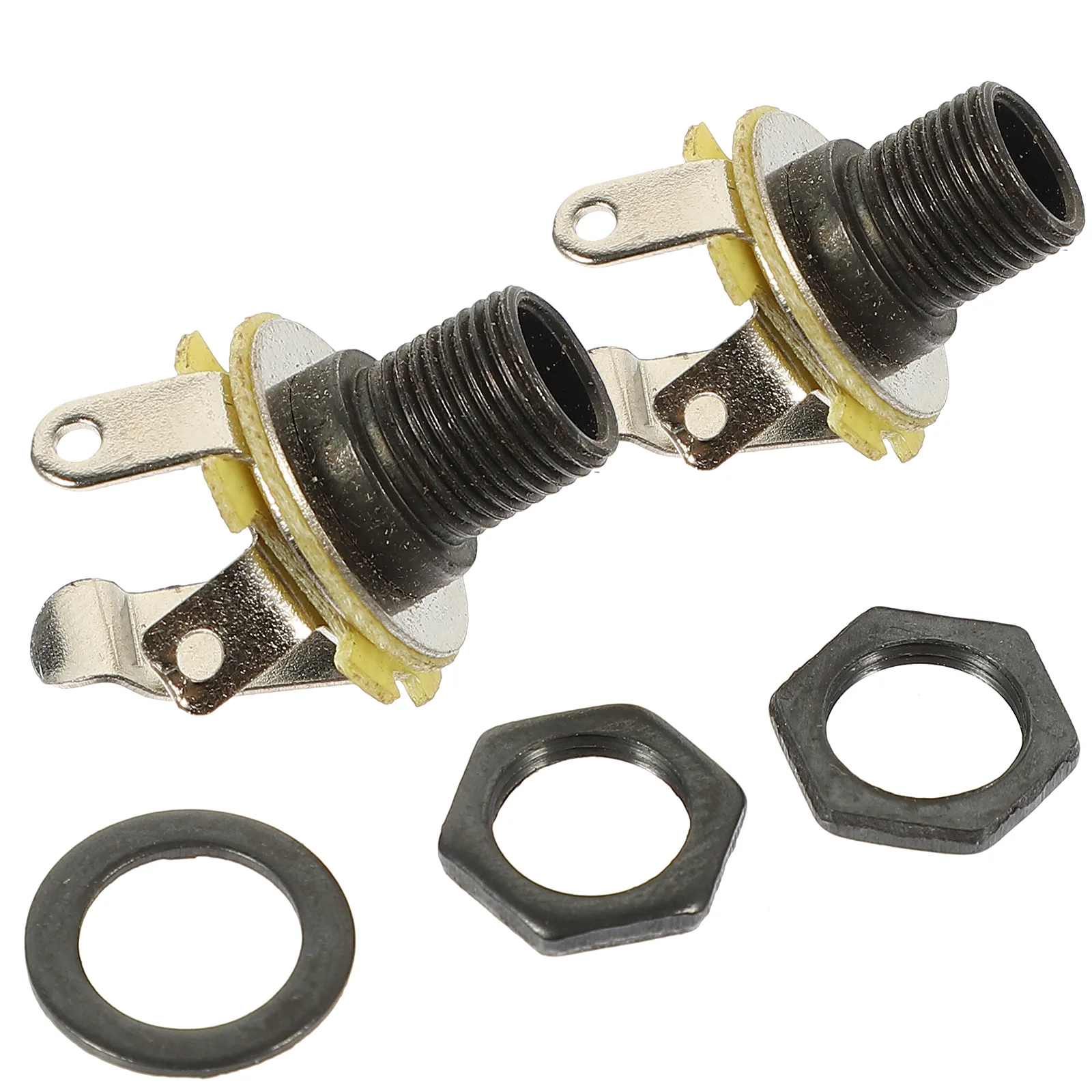 

2pcs Guitar Output Jack Guitar Jacks Outlet Plugs Bass Jack Guitar Female Jack Guitar Jack With Screws