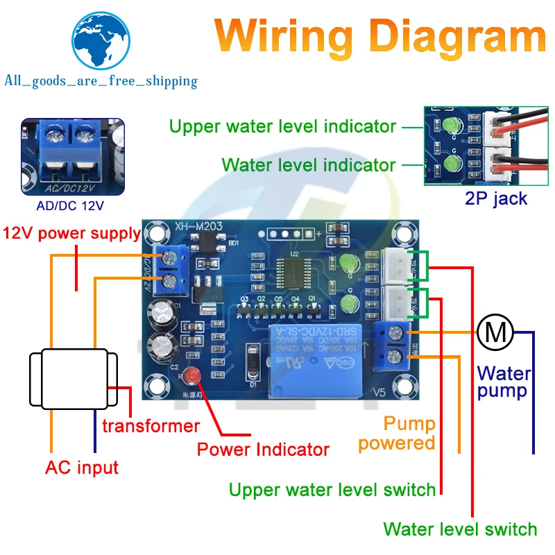 

Автоматический контроллер уровня воды XH-M203 TZT