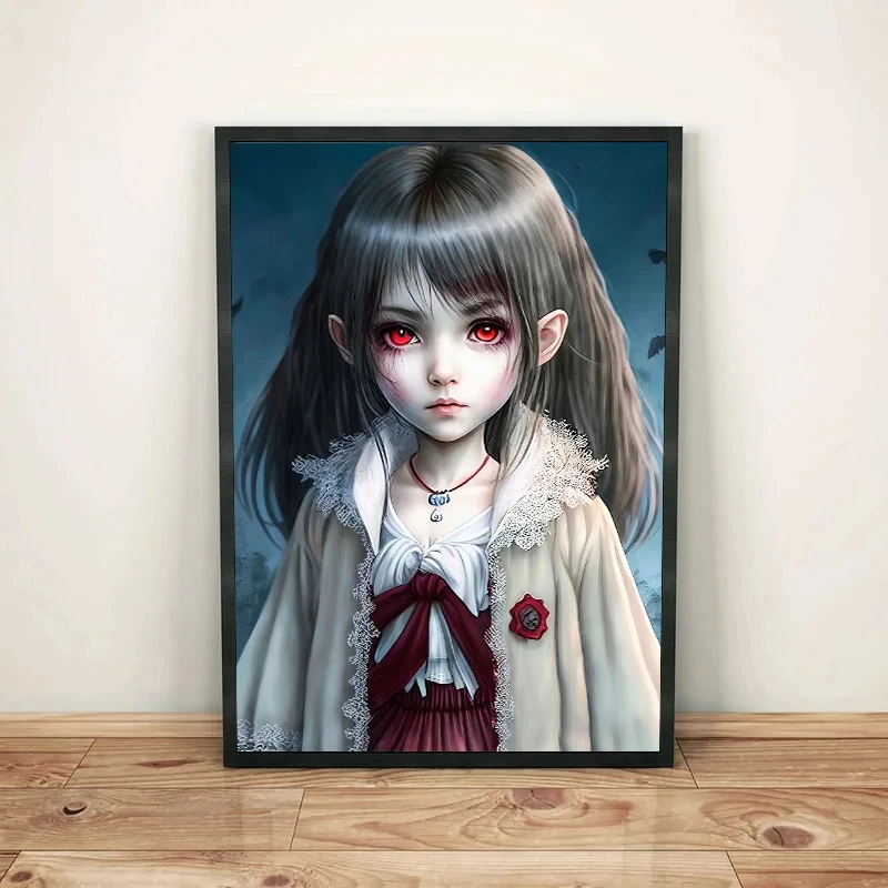 Готический Темный Стиль Дьявол И Ангел Ретро Комикс Плакат Печать На Холсте Без