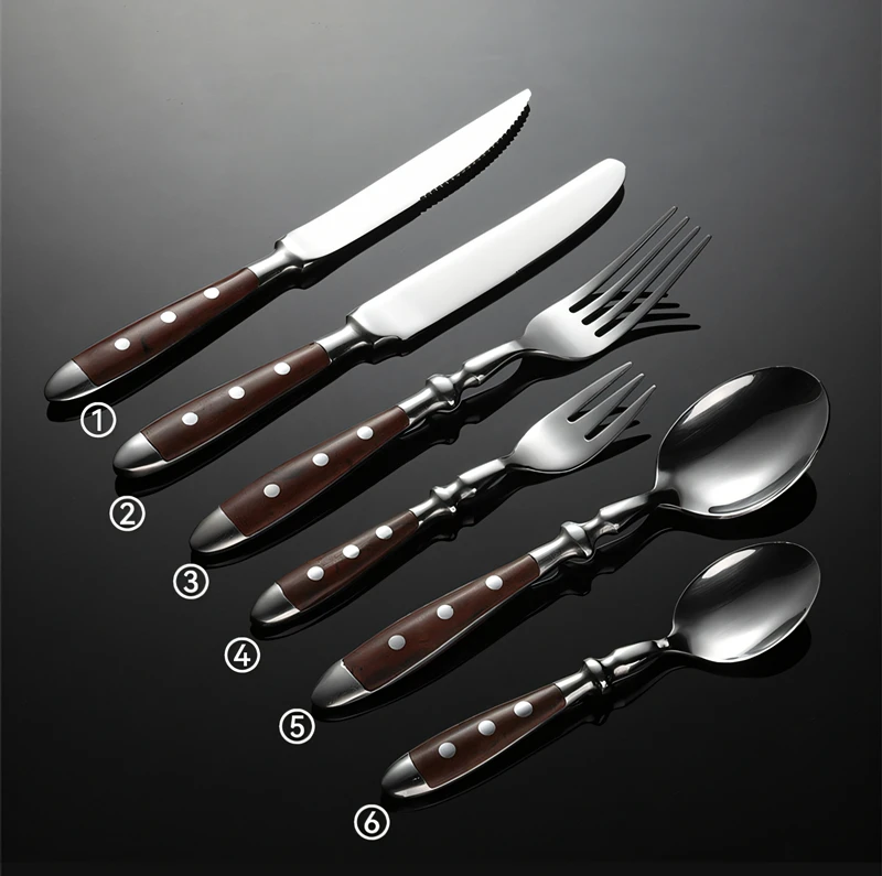 

Набор столовых приборов UOSU из нержавеющей стали 430 коричневый