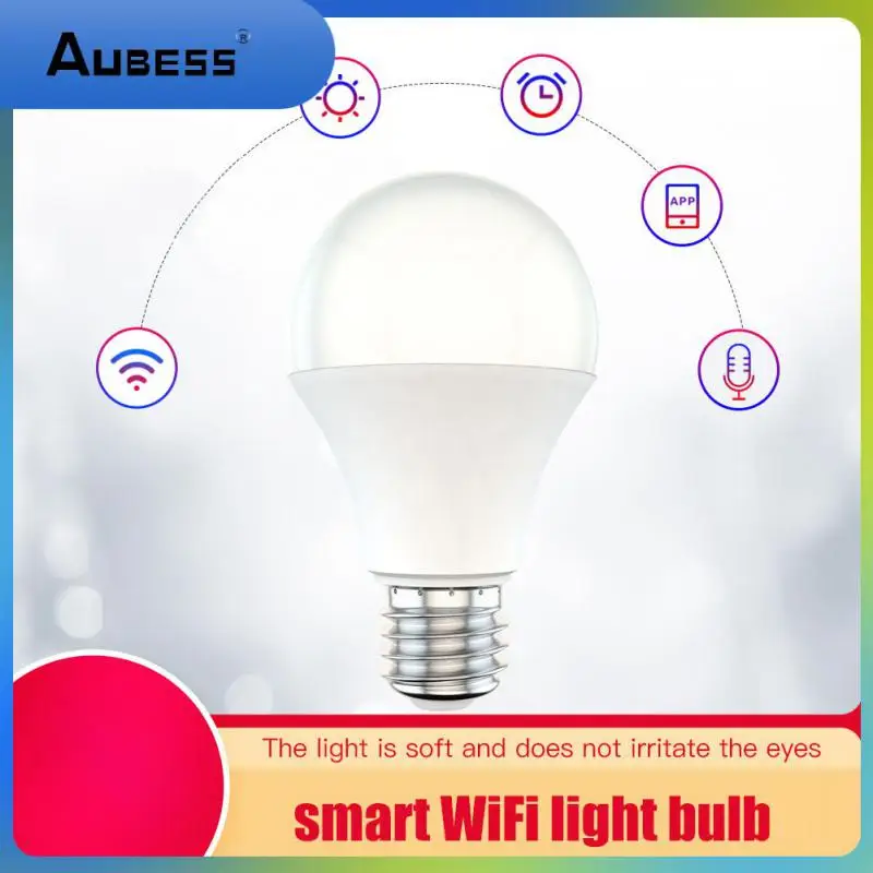 

E27 E26 B22 Smart Light Bulb Timing Control Wifi Bulb Dimmable Led Light Bulb Voice Control Work With Alexa Google Home 9w