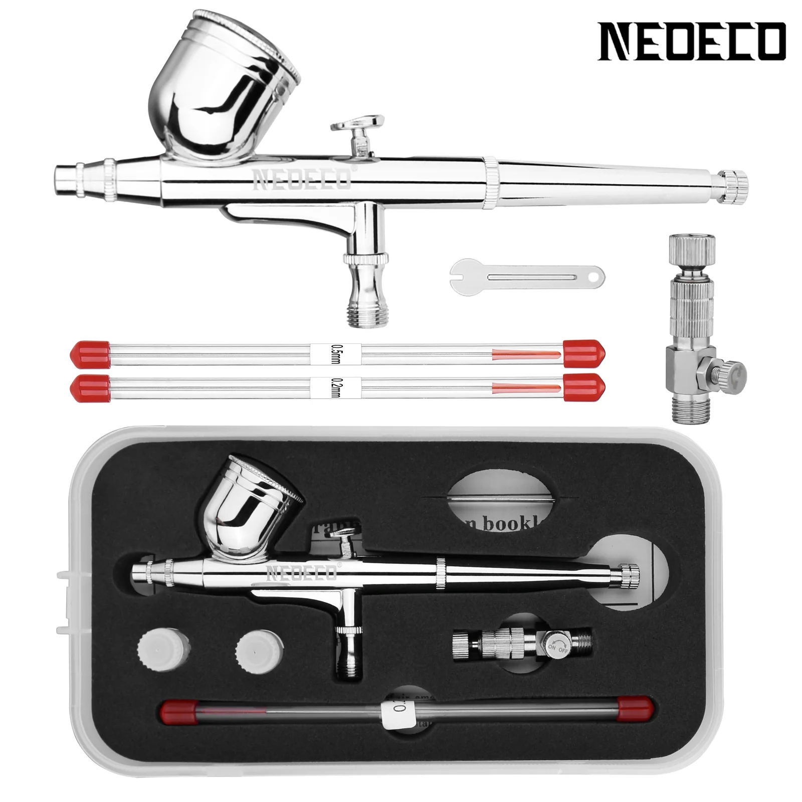 

NEOECO 130 Аэрограф красно-черный