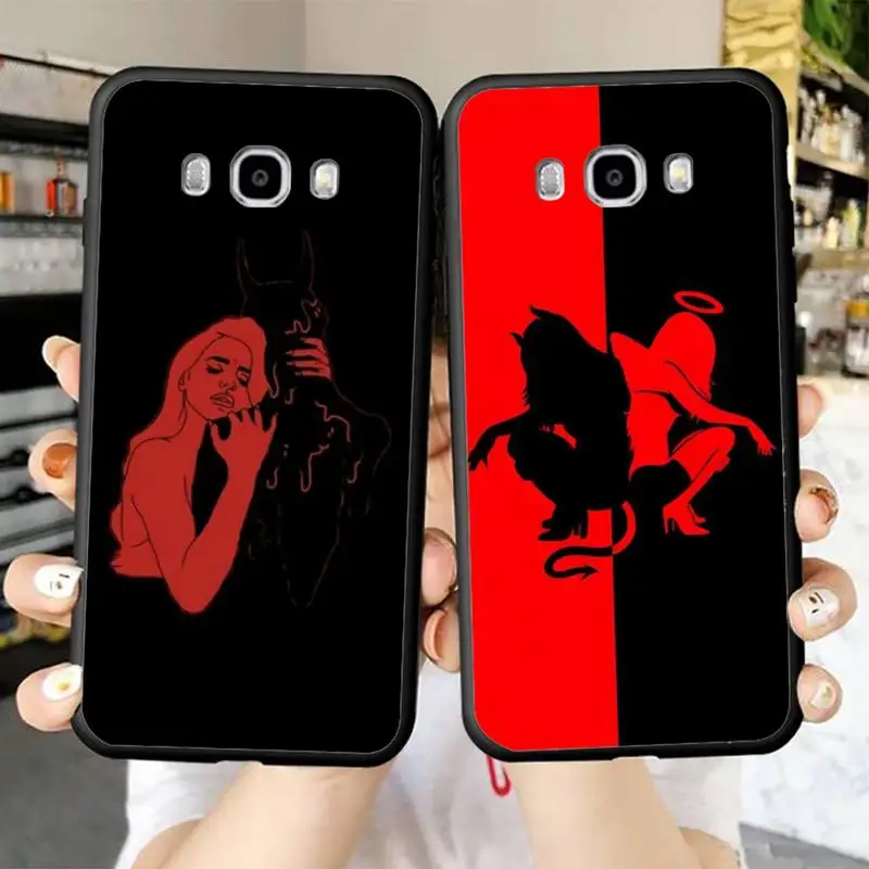 

Sexy Devil Woman Phone Case for Samsung J 2 3 4 5 6 7 8 prime plus 2018 2017 2016 core