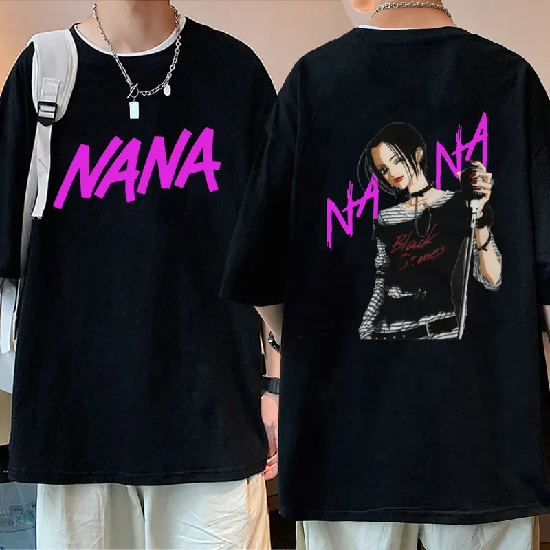 

Japanese Anime Nana Osaki Graphic T-shirts Men Women Manga Vintage Short Sleeves Tshirt Unisex Oversized Pure Cotton T Shirts