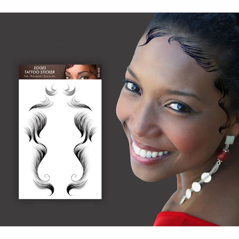 

1 шт., наклейка-Татуировка на края волос