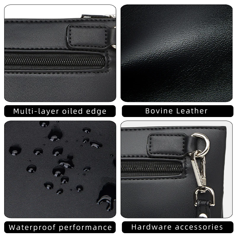 Business Fashion Men's Clutch Bag Wallet Handbag For Audi Quattro TT A3 A4 A6 A5 Q5 A1 Q7 Q3 A8 Q2 A7 Q8 RS5 RS6 RS7 S7 S8