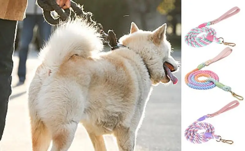 

Heavy Duty Dog Leash 4FT Reflective Leash For Big Small Medium Large Dog Easy Control Dog Cat Harness And Leash pet supplies