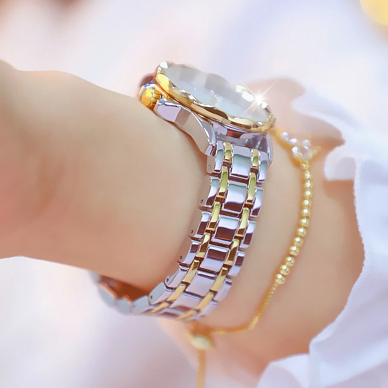 Diamond Women Watch Luxury Brand 2021 Rhinestone Elegant Ladies Watches Rose Gold Clock Wrist Watches For Women relogio feminino enlarge