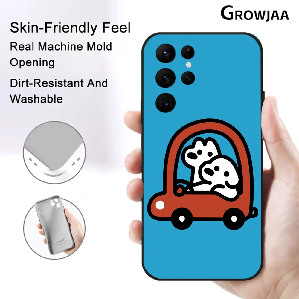 M-Matsui Art Phone Case for Samsung Galaxy S24 Ultra S22 S23 S21 S20 5G Protective Silicone TPU Funda