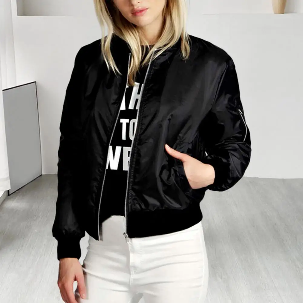 

Trendy Women Coat Solid Color Warm Casual Streetwear Women Spring Coat