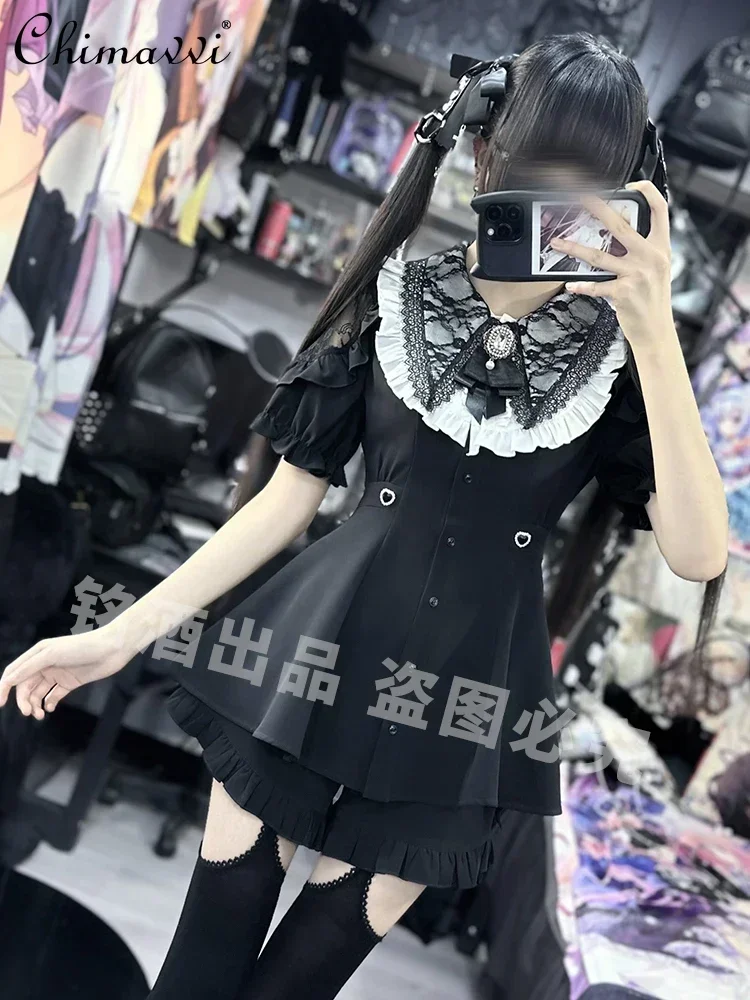 Комплект из двух предметов в японском стиле платье Азии и культуры летнее милое