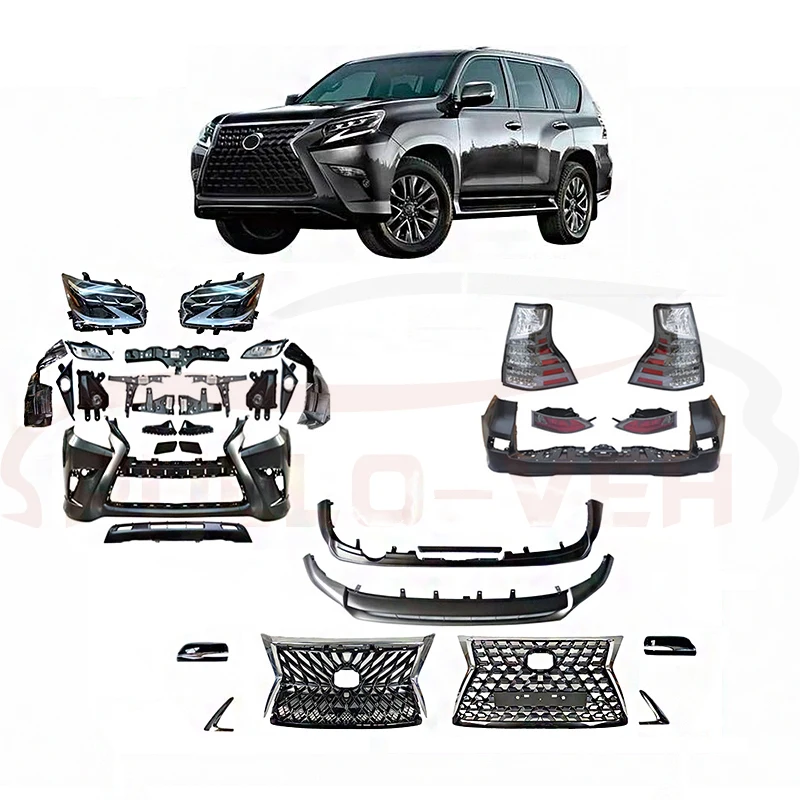 

Body parts body kits 10-19 GX460 modified 2020 front face grille upgrade front rear bumper body kits For Lexus