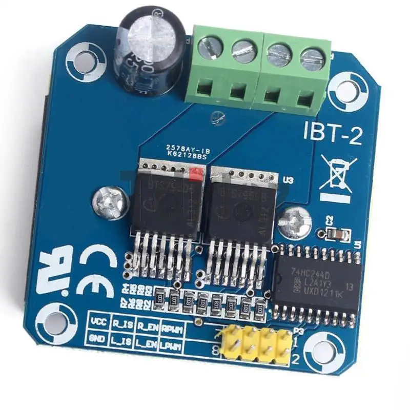 1pcs Double BTS7960 43A H-bridge High-power Motor Driver module/ diy smart car Current diagnostic for Arduino | Электронные