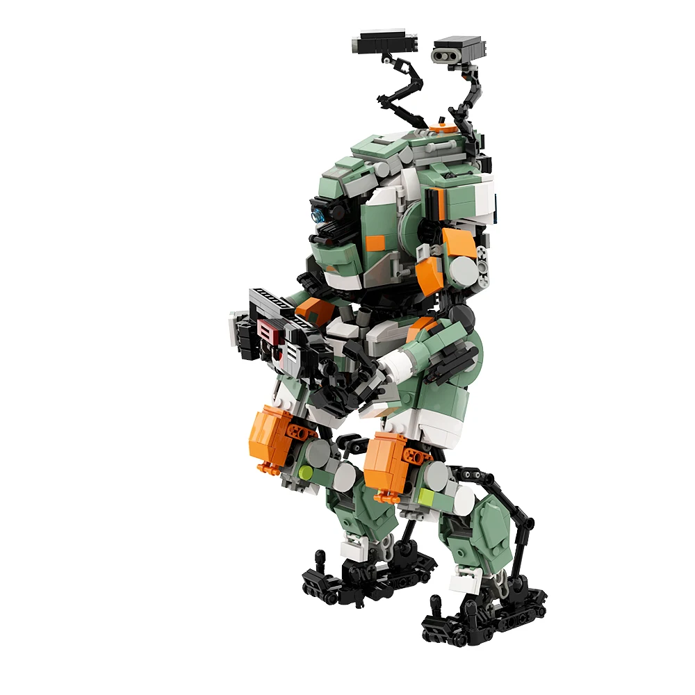 Gobricks MOC Titanfall робот-кирпичи Vanguard-класс Titan From 2 строительные блоки креативный