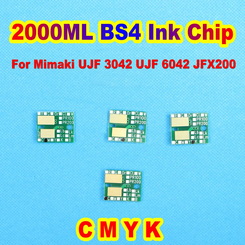 

2000ML BS4 Printer Ink Chip BS 4 One Time Use Chip Disposable Ink Chip Ic For For Mimaki UJF 3042 UJF 6042 JFX200 Printer Chips