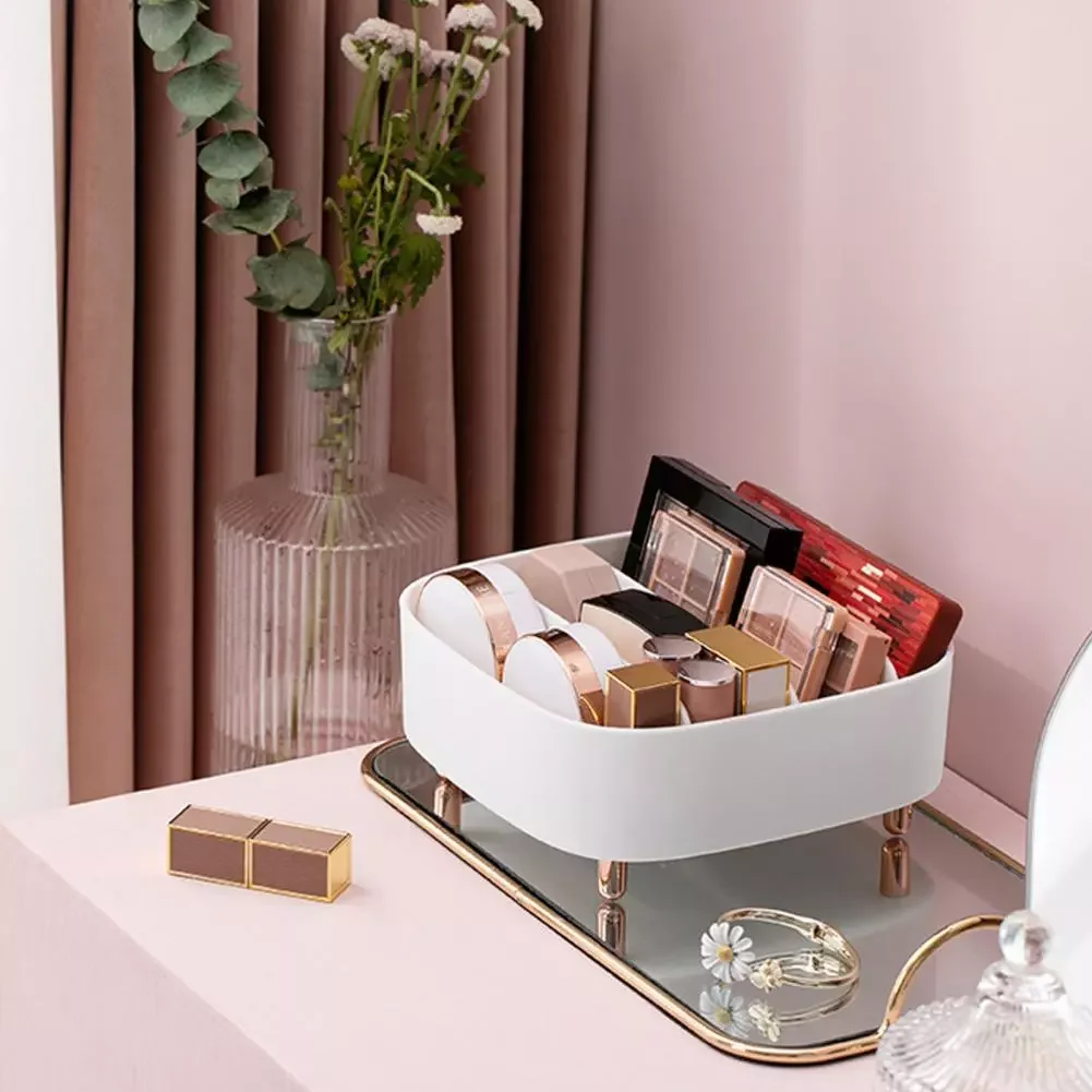 

Desktop Organizer Practical Burr-free Rectangular Multi-functional Makeup Lipstick Holder Household Supplies