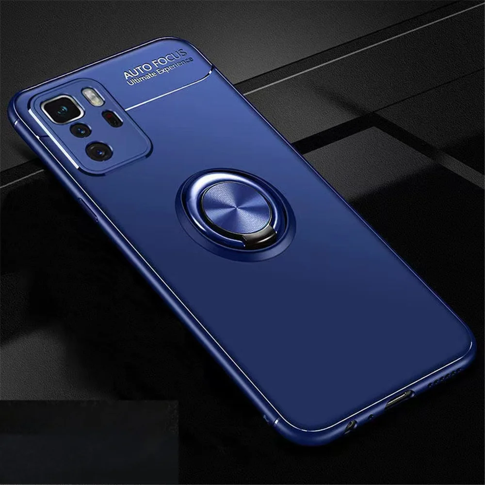 

for Xiaomi POCO X3 GT M3 Pro 5G X3 F3 GT Shockproof Phone Case Ring Stand cover for Redmi Note 10 5G 10 Pro 10S 10T Coque Funda
