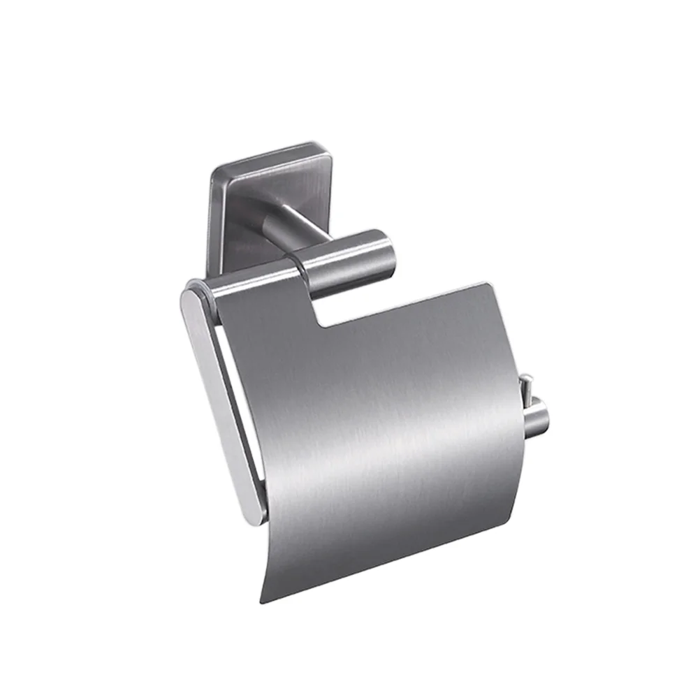 

Stainless Steel Kitchen Tissue Hanging Bathroom Toilet Roll Paper Organizer Towel Rack (Silver)