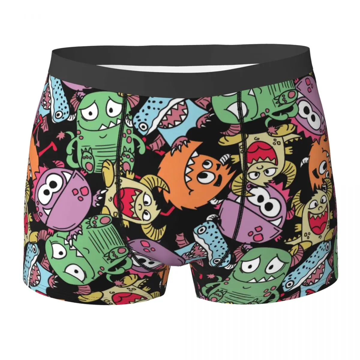 

Boxershorts Men Comforable Panties Set Comics Monster Underwear Man Boxer