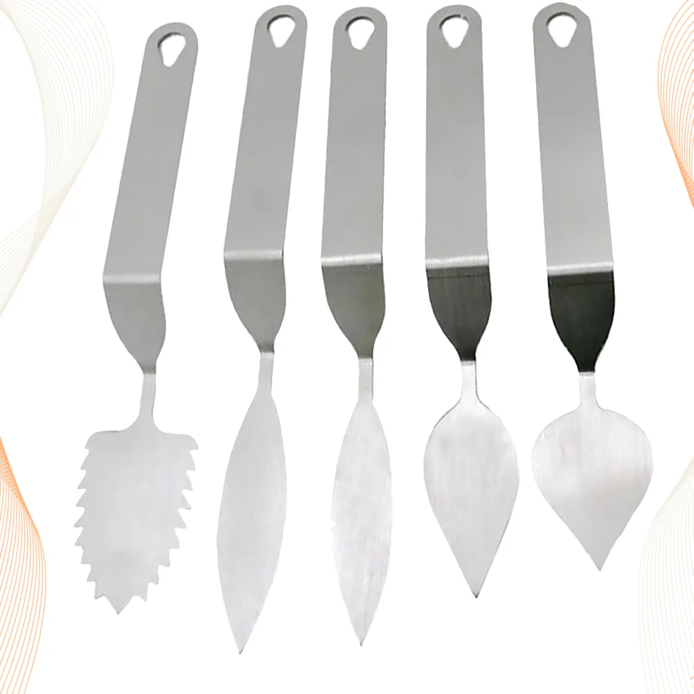 

5 Pcs Leaf Mousse Cake Baking Tool Chocolate Molds Fondant Icing Toolkit