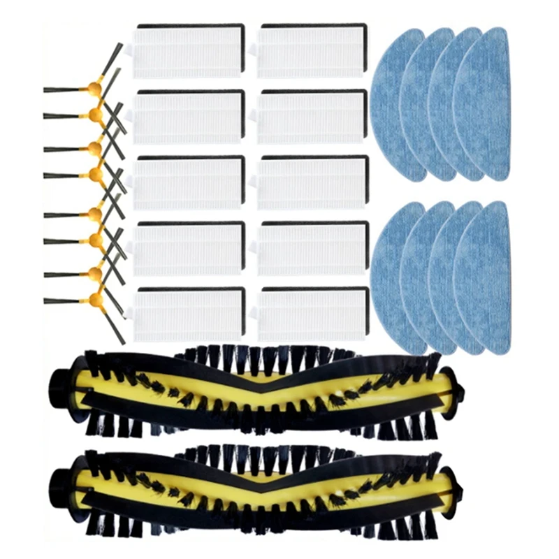 

Для Neatsvor X520 X500 X600 Pro Tesvor X500 Pro T8 M1 Ikhos Create Netbot S15 S14 Hepa фильтр Швабра Ткань основная боковая щетка