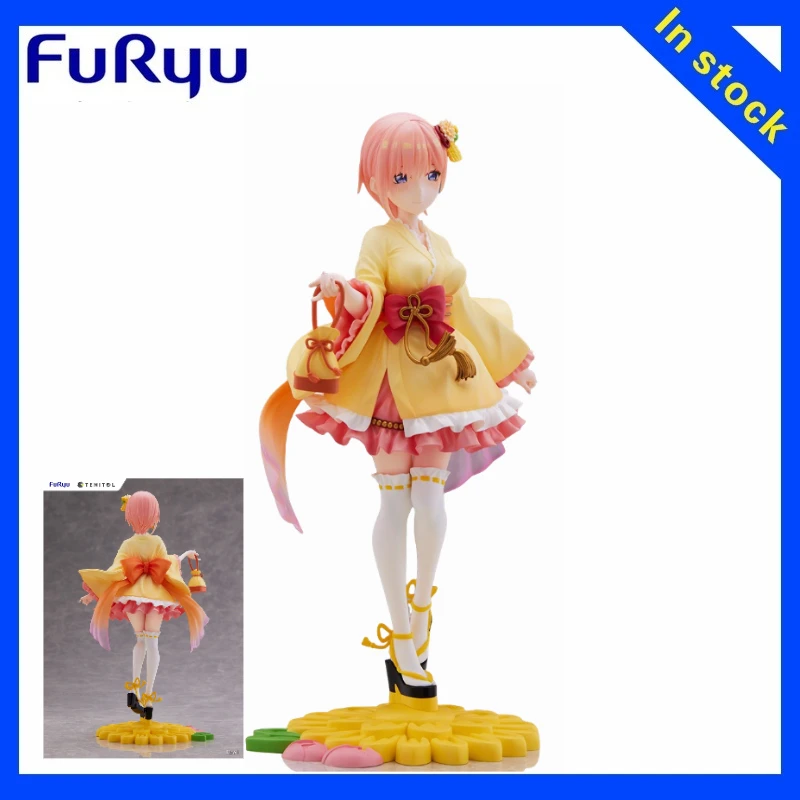 Фото 【ZW】Оригинальная фигурка FuRyu TENITOL Movie Five-Part Bride Ichika в юката-платье, модель-игрушка, подарок №3