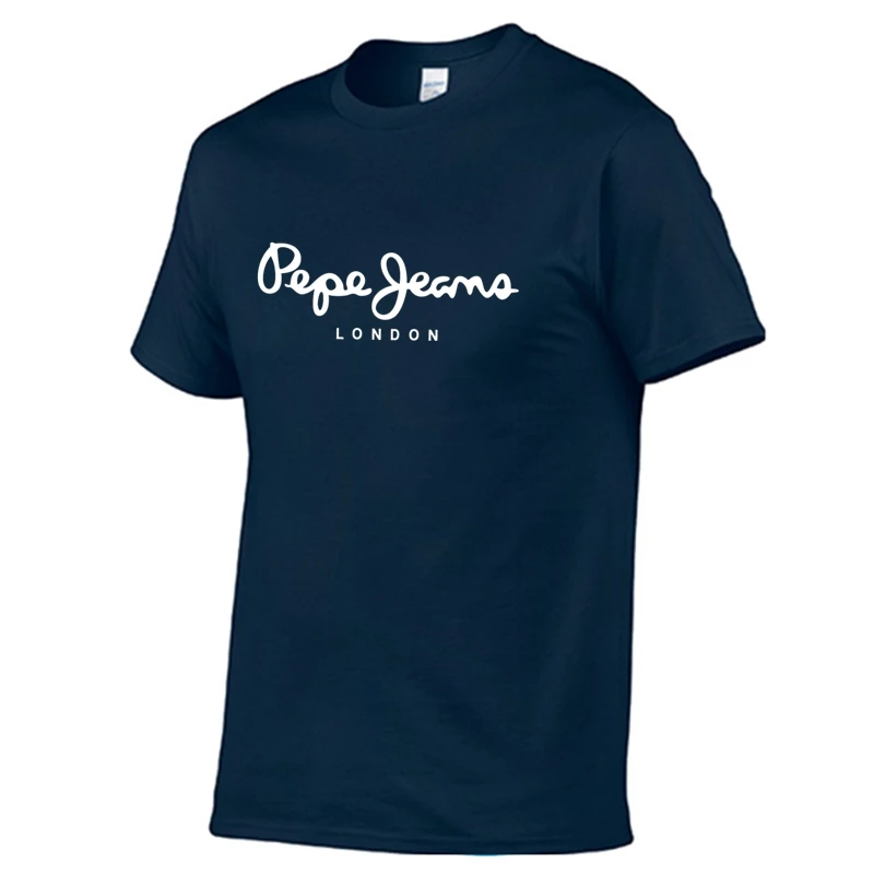 

Футболка мужская с коротким рукавом, хлопок, модная повседневная тенниска с принтом, Классическая майка с круглым вырезом, лето