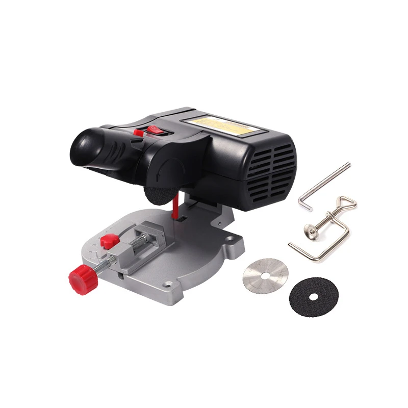110V Mini Cutting Machine Bench Steel Blade Cut-off Electric Table Saw Metal Wood Plastic cutting DIY Tools Adjust Miter Gauge