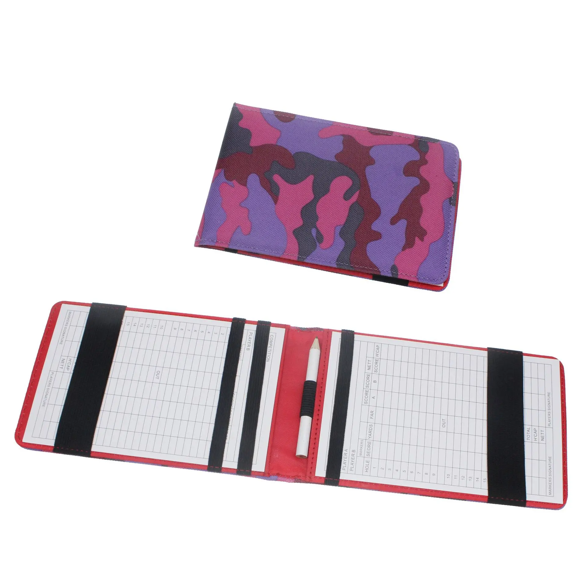 

1pc PU Golf Scorecard Holder Keeper Golf Score Wallet Yard Book Cover Pocketbook Scoring With 2 Golf Score Cards 1 Pencil Gift