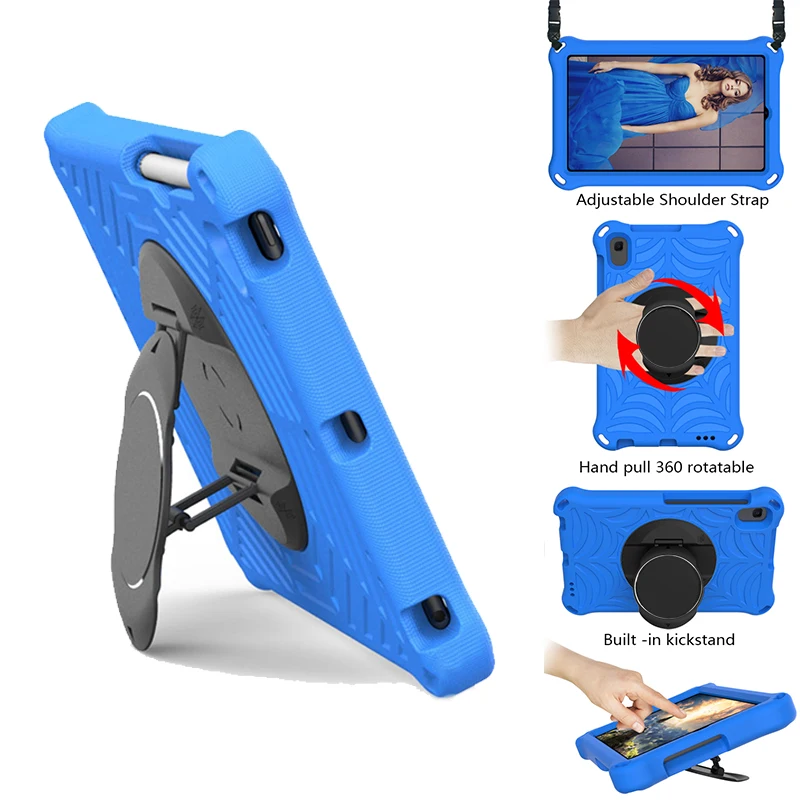 

EVA Tablet Cover for Huawei T8 M6 8.4 M5 Lite 8.0 Full Body ShockProof 360 Degree Rotation Case for Kids