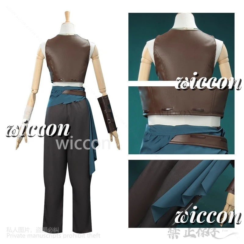 Аниме игра Identity V Косплей Костюм Арчера Жилет Брюки Очки Пояс Сумка Парики Для