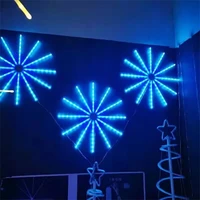 smart hanging fairy firework lights 12 branch 96led christmas starburst string lights with remote for party wedding garden decor