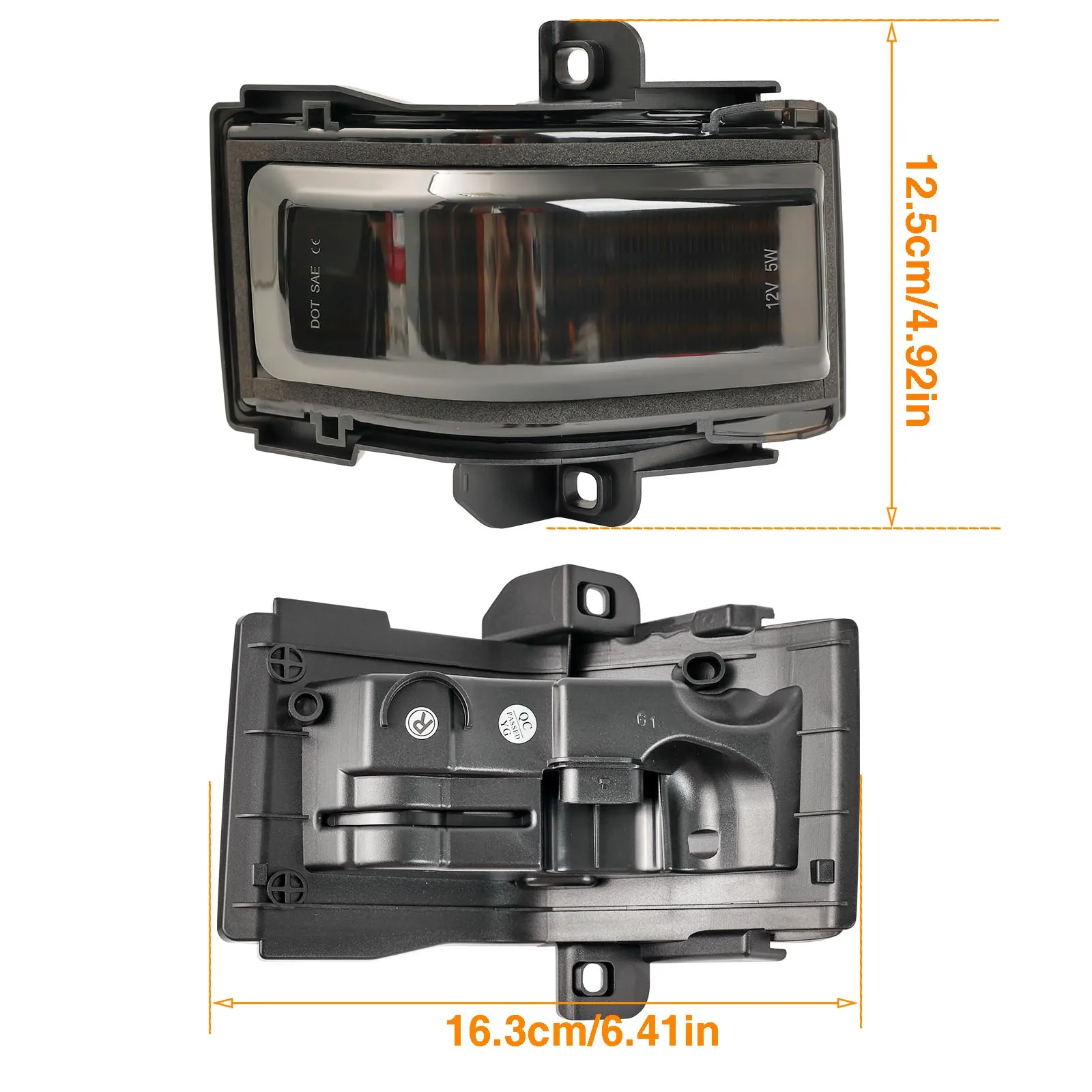 2x габаритный указатель поворота бокового зеркала для Ford F150 F250 F350 F450 F550 Super Duty 2017-2023 с последовательным переключателем и буксировкой (art.: 3920d2fb28cdb) - 3920d2fb28cdb
