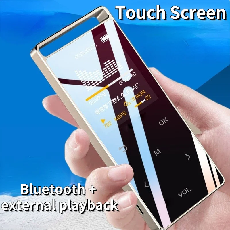 

Portable K188 MP3 Player Touch Screen Bluetooth Sports Music Player Recorder Bluetooth Mp3 Player FM Radio Function