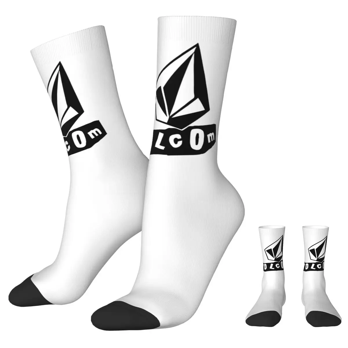 Чулки Volcoms с логотипом модные носки на заказ зимние противоскользящие для